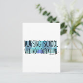 Die Krankenschule wird mich nicht besiegen Postkarte (Stehend Vorderseite)