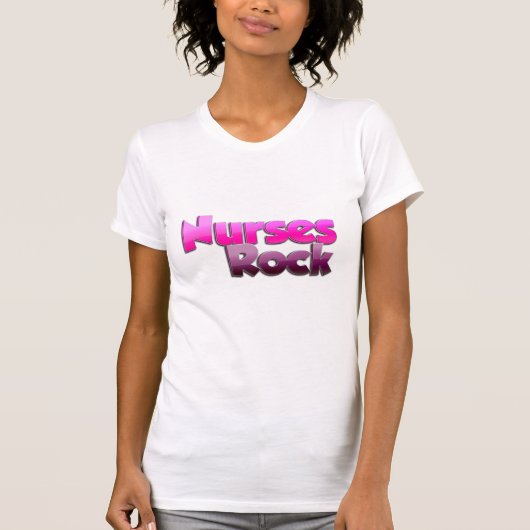 Die Krankenschwester-Felsen-Shirt der Frauen T-Shirt (Vorderseite)