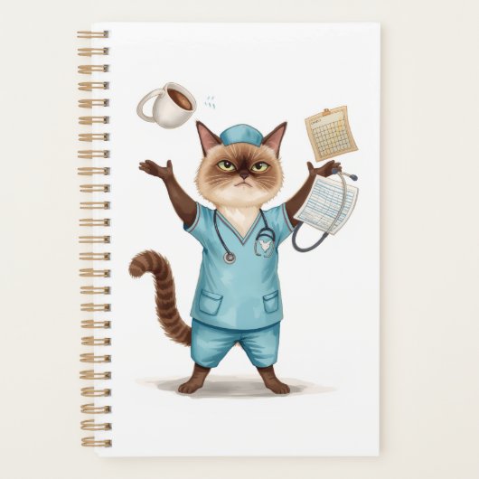 Die Krankenschwester hat eine Kaffeepause für Katz Planer (Vorderseite)