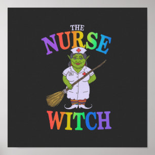 Die Krankenschwester Hexe: Eine Gruselige Hallowee Poster
