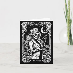 Die Krankenschwester Skelett Tarot Karte Lustige P
