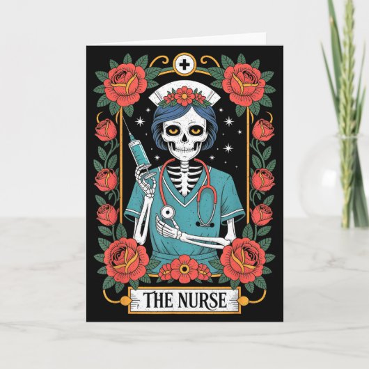 Die Krankenschwester Tarot Karte  (Vorderseite)