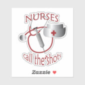 Die Krankenschwestern nennen den Vinyl-Sticker Aufkleber (Blatt)