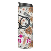 Die Krankenschwestern nennen den Wärmerwäscher. Thermosbecher (Nach rechts gedreht)