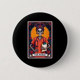 Die Krankenversicherung Skeleton Tarot Card Die so Button