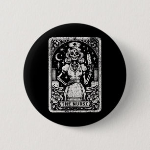 Die Krankenversicherung Skeleton Tarot Card Die so Button