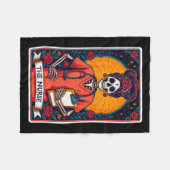 Die Krankenversicherung Skeleton Tarot Card Die so Fleecedecke (Vorderseite (Horizontal))