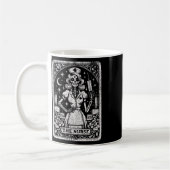 Die Krankenversicherung Skeleton Tarot Card Die so Kaffeetasse (Links)