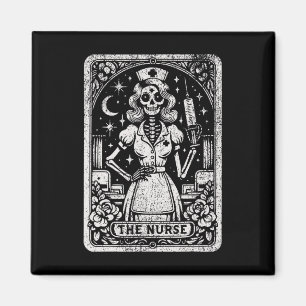 Die Krankenversicherung Skeleton Tarot Card Die so Magnet