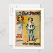 Die Kranspieler, der Junge aus Boston Postkarte (Vorne/Hinten)