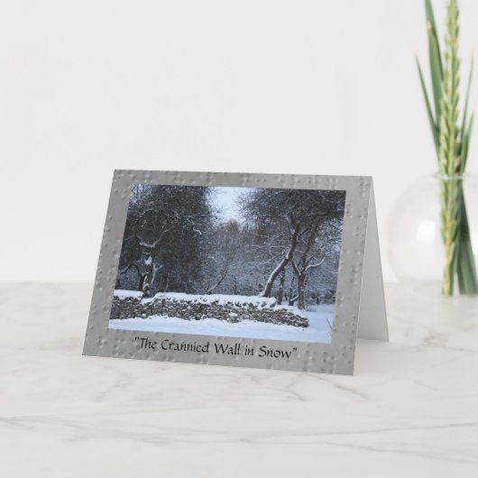 Die Kranzmauer im Schnee Karte (Vorderseite)