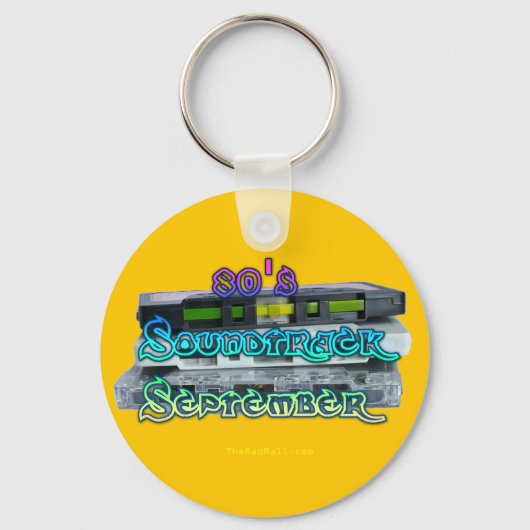 Die Krasse Mall "80er Soundtrack Sept" Button-Stil Schlüsselanhänger (Vorderseite)
