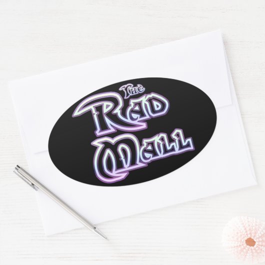 Die Krasse Mall "Crystal" Ovaler Aufkleber (Umschlag)