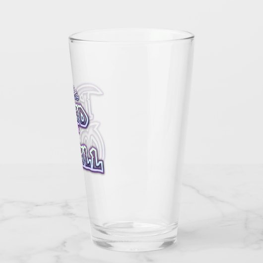 Die krasse Mall"Kristall" Logo 16oz Glas-Trommel Glas (Links)