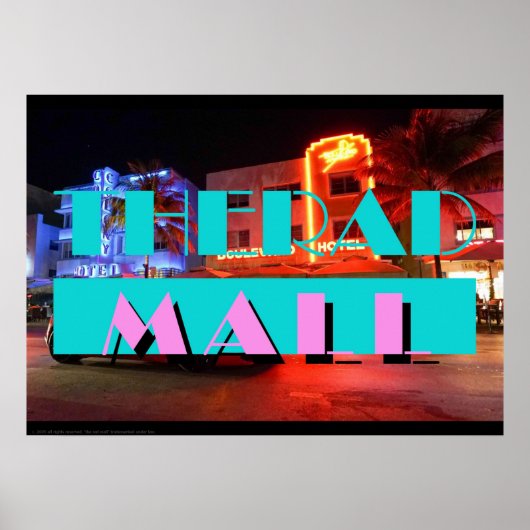 Die Krasse Mall "MIAMI: Nights" 20" x 28" Poster (Vorne)