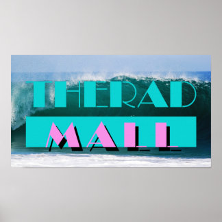 Die Krasse Mall "MIAMI: Ocean Wave" 19 x 11 in Poster