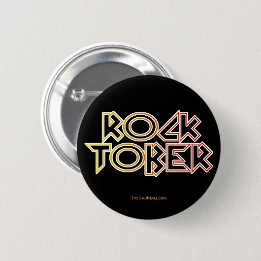 Die Krasse Mall-Taste "RockOctober" Button (Vorne & Hinten)