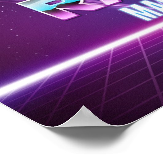 Die Krasse Mall "Wave 1" 12in x 8,5in Poster (Ecke)