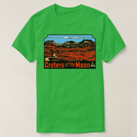 Die Krater des Mondes Idaho T-Shirt (Design vorne)