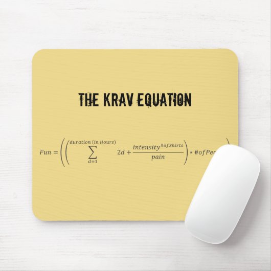 "Die Krav Gleichung" Mousepad (Mit Mouse)