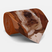 Die Krawatte der Dachshund-Jagdhund-Männer (Gerollt)