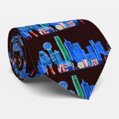 Die Krawatte der Dallasskyline-Männer (Gerollt)