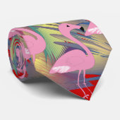 Die Krawatte der Flamingo-Männer, Künstler (Gerollt)