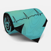 Die Krawatte der Kardiologen-Männer, QRS Entwurf (Gerollt)