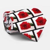 Die Krawatte der langen Stamm-Rosen-Männer (Gerollt)