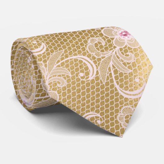 Die Krawatte der Männer wird durch Gold Spitzenkla (Gerollt)