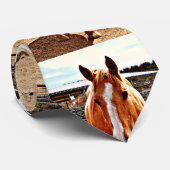 Die Krawatte der Palomino-Pferdemänner (Gerollt)