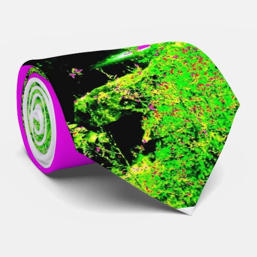 Die Krawatte der rosa psychedelischen (Gerollt)