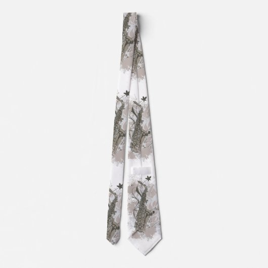 Die Krawatte der Saxophone-Männer (Rückseite)