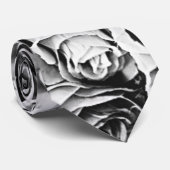 die Krawatte der Schwarzweiss-Rosenmänner (Gerollt)
