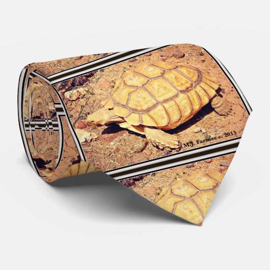 Die Krawatte der Wüstenschildkröte-Männer (Gerollt)
