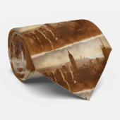 Die Krawatte des alten New Yorker Fotos beschädigt (Gerollt)