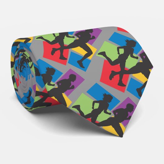 Die Krawatte des Läufer-Mannes (Gerollt)