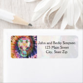 Die Krawatte des Schädels die Farbschönheit von in (Insitu)