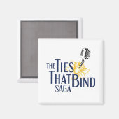 Die Krawatte, die das Logo-Magnet "Bind saga" Magnet (Vorderseite/Rückseite)