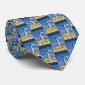 Die Krawatte großer Punkt-Leuchtturm Nantucket MA (Gerollt)