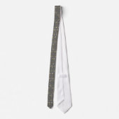 Die Krawatte Kaiser-Lilien-Silber-der Silk (Rückseite)