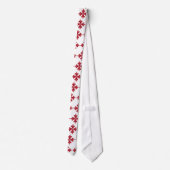 Die Krawatte roter Feiertags-Liliendiamant Männer (Rückseite)
