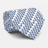 Die Krawatten-blaue Buchstabe-Wahl des Trainers Krawatte (Gerollt)