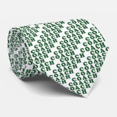 Die Krawatten-Grün des Trainers beschriftet Wahl Krawatte (Gerollt)