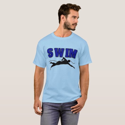 Die Krawatten-T - Shirt der Männer der Schwimmer (Vorne ganz)