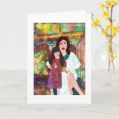 Die kreativen Designs von Mutter & Tochter LeeMari Karte (Gelbe Blume)