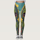Die Kreatur aus dem Schwarzen Lagune Halloween Leggings (Vorderseite)