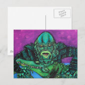 Die Kreatur lebt Postkarte (Vorne/Hinten)