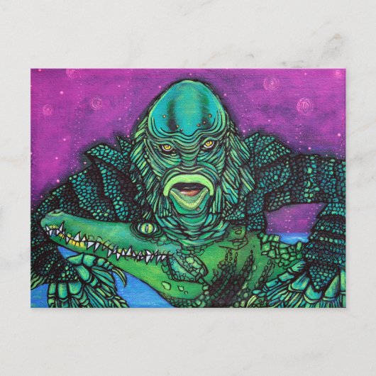 Die Kreatur lebt Postkarte (Vorderseite)