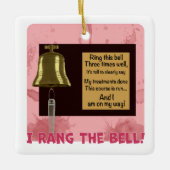 Die Krebsbehandlung endete Glocke, ich reiß die Gl Keramikornament (Vorderseite)